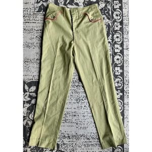 Vintage 1960s Boy Scouts of America Uniform Pants Size 28 x 30 Pants